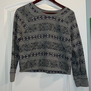 Grey hollister long sleeve tee